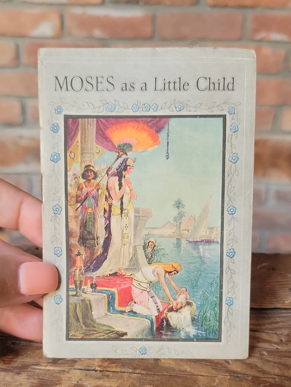 Vintage 1910 "Moses as a Little Child" C.R. Gibson  Religious Booklet